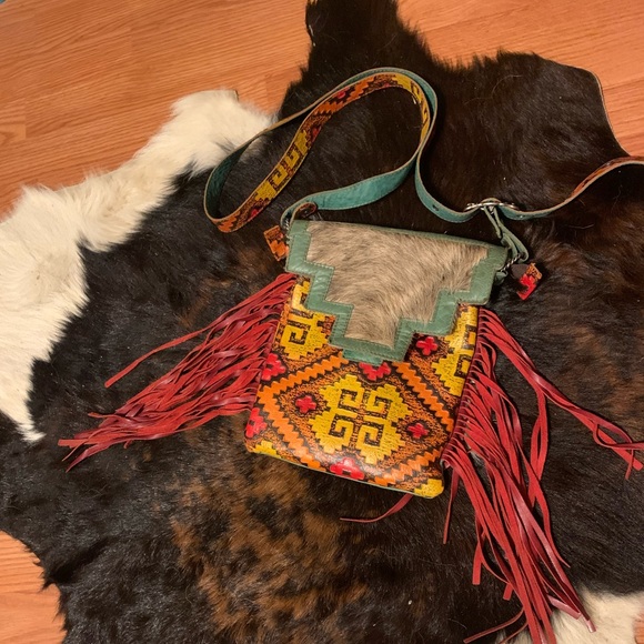 Cowhide purse